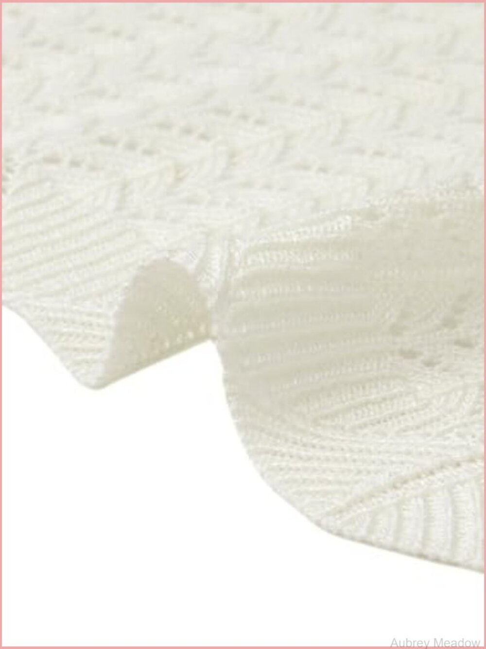 Crochet Tie Front Cardigan Bolero Shrug 3/4 Sleeve - Picture 5 of 7